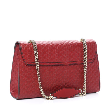 Gucci Microguccissima Medium Emily Chain Shoulder Bag Red 3 of 11
