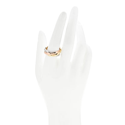 Cartier 18K Pink Yellow White Gold Classic Trinity Ring 60 9 2 of 5