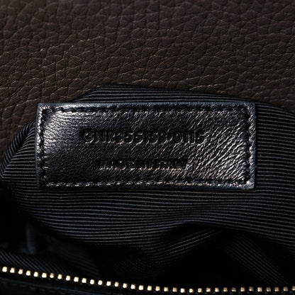 Saint Laurent Grained Calfskin Small Sac De Jour Fog Dark Brown 7 of 10