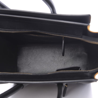 Celine Drummed Calfskin Suede Tri-color Micro Luggage Amber 5 of 17