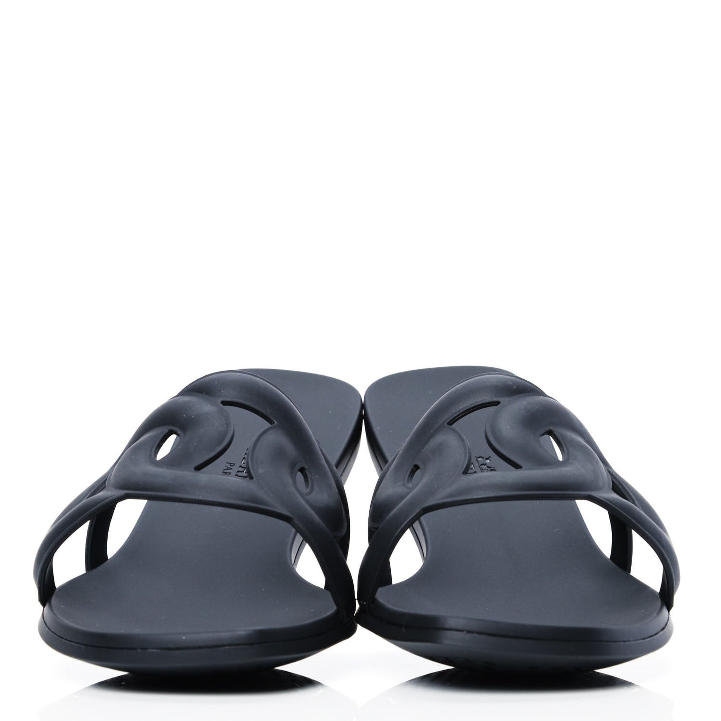 Rubber Aloha Sandals 38 Black