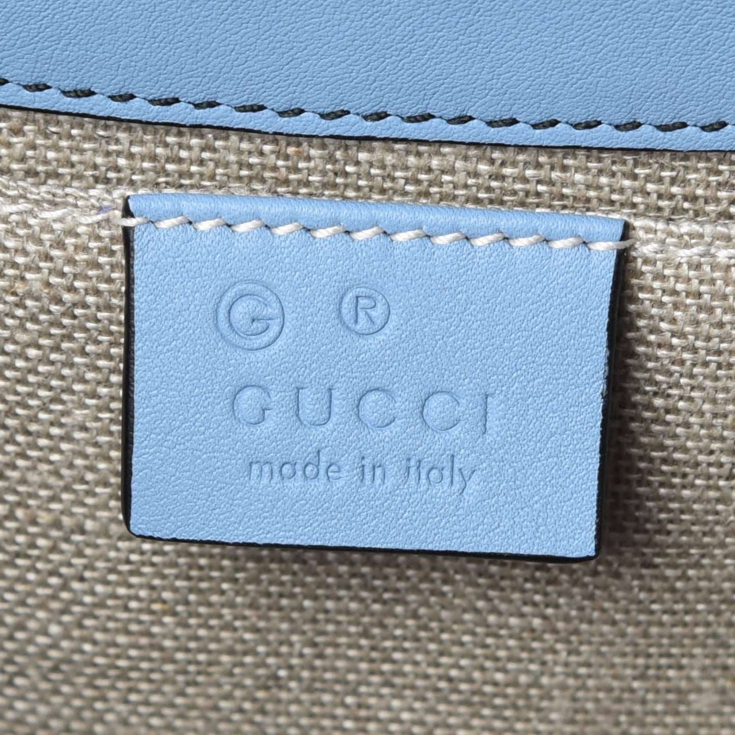 Microguccissima Medium Emily Chain Shoulder Bag Mineral Blue