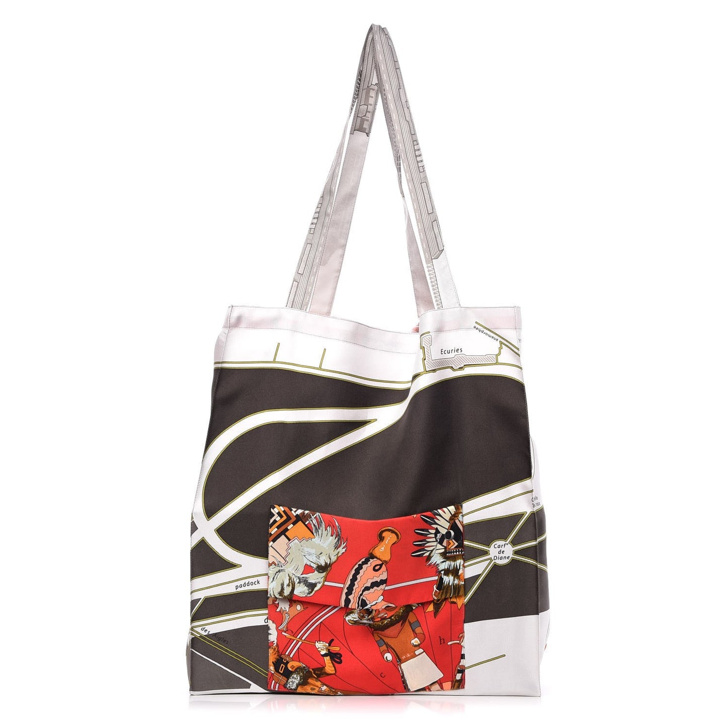 Silk Petit H Kachinas Shopping Bag