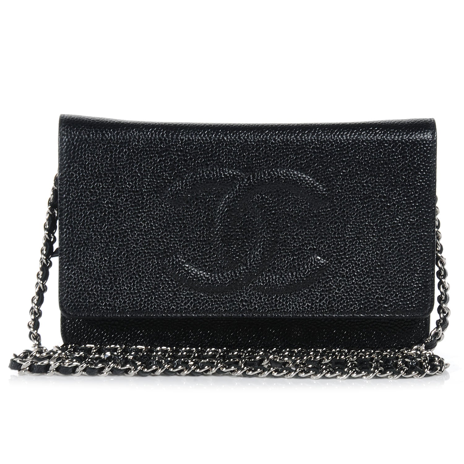 Chanel Caviar Wallet on Chain WOC Black 1 of 9