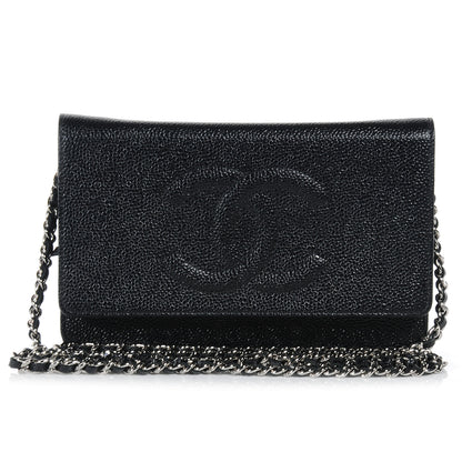 Chanel Caviar Wallet on Chain WOC Black 1 of 9