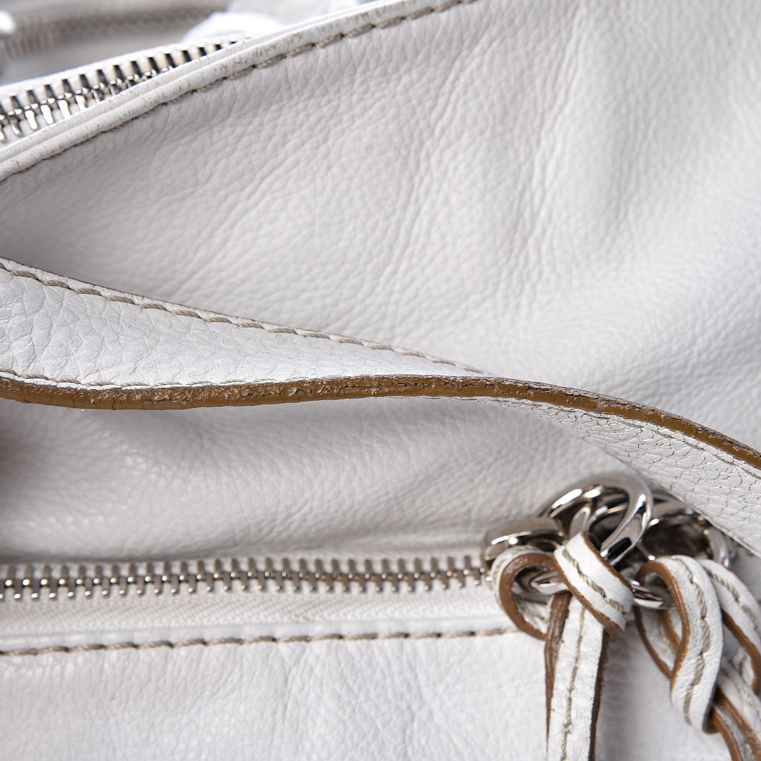 Chloe Calfskin Paddington Hobo White 35 of 36