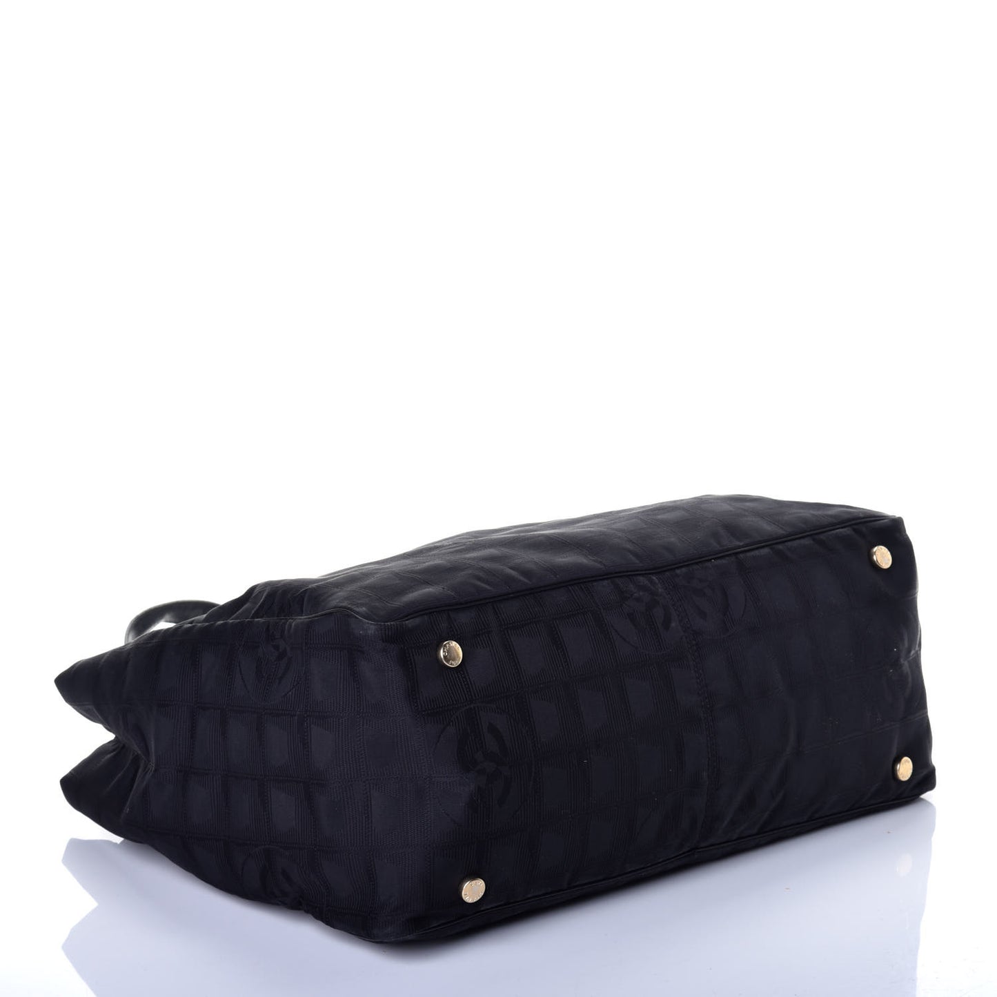 Nylon Medium Travel Tote Black