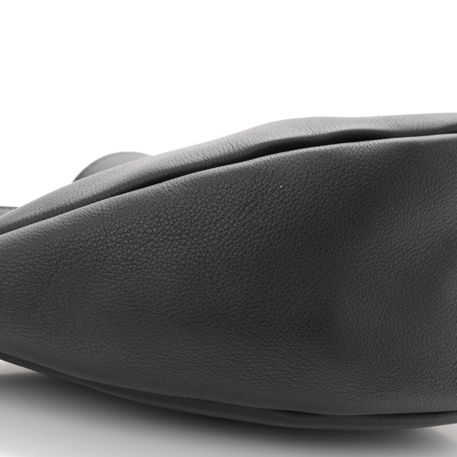 The Row Grained Calfskin Small Slouchy Banana Bag Black 10 of 10
