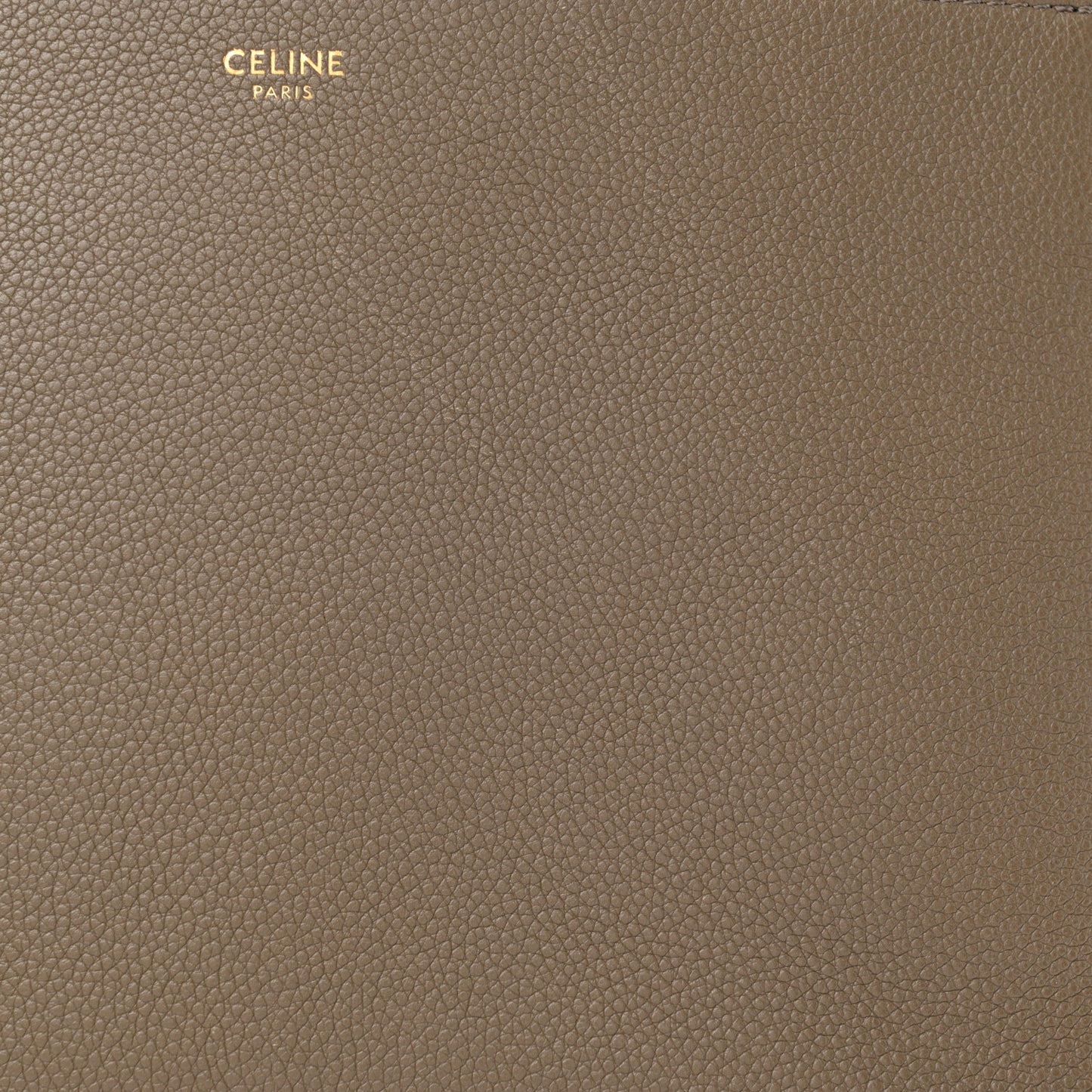 Soft Grained Calfskin Sangle Bucket Bag Taupe