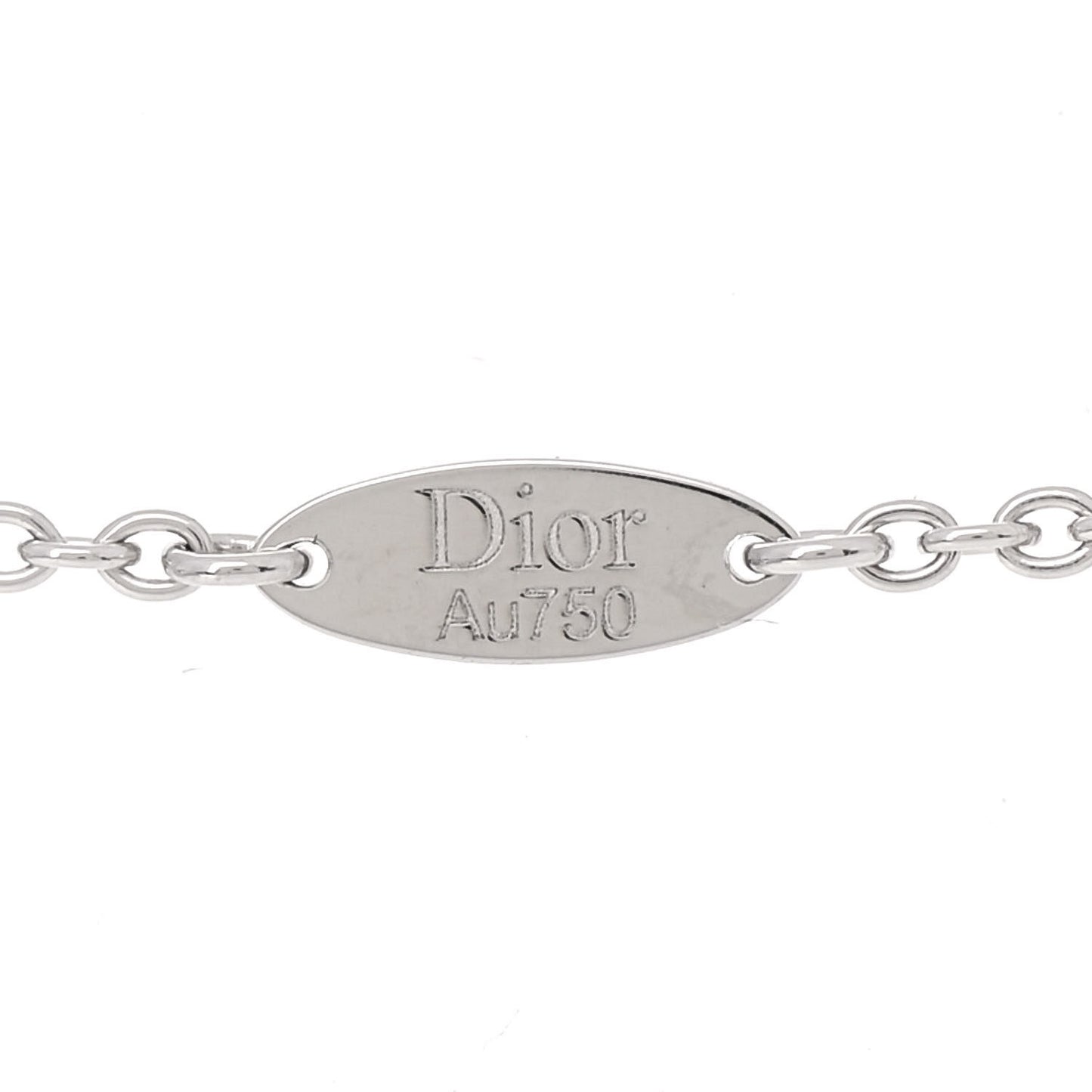 18K White Gold Diamond Mother of Pearl Rose Des Vents Bracelet