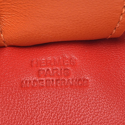 Hermes Milo Lambskin Grigri Rodeo Horse Bag Charm MM Rouge Rose Indien Jaipur Feu 3 of 3