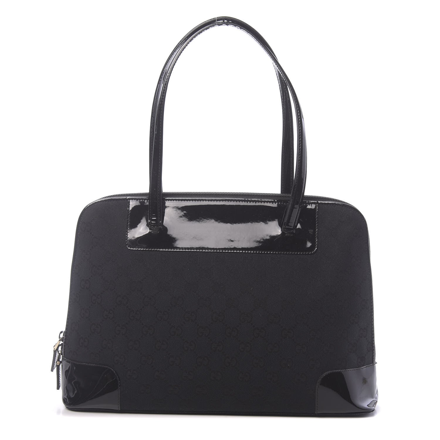 Gucci Monogram Tote Bag Black 1 of 12
