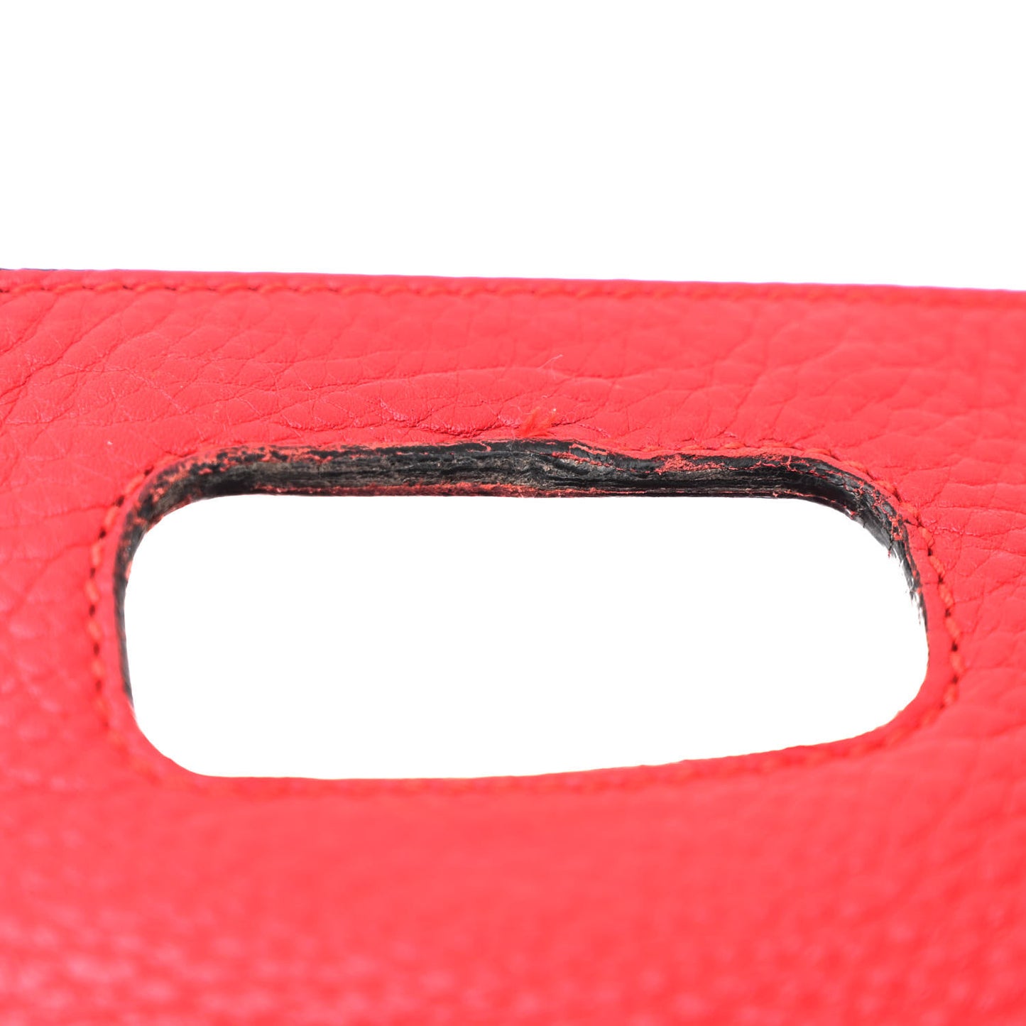 Cellarius Calfskin Small Bamboo Daily Top Handle Bag Hibiscus Red