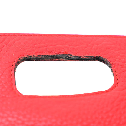Gucci Cellarius Calfskin Small Bamboo Daily Top Handle Bag Hibiscus Red 11 of 11