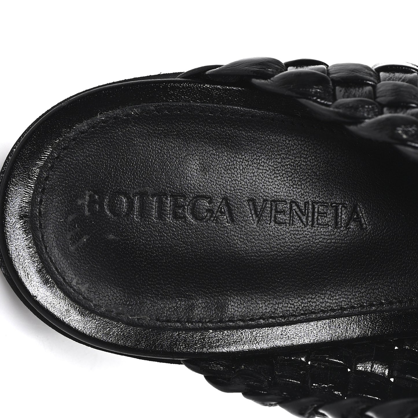 Nappa Intrecciato Atomic Sandals 41 Black