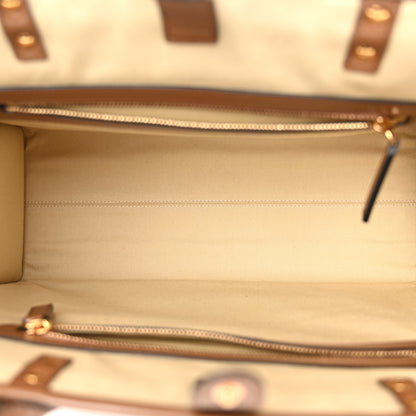 Versace Jacquard Canvas Large Allover Medusa Tote Beige 5 of 9