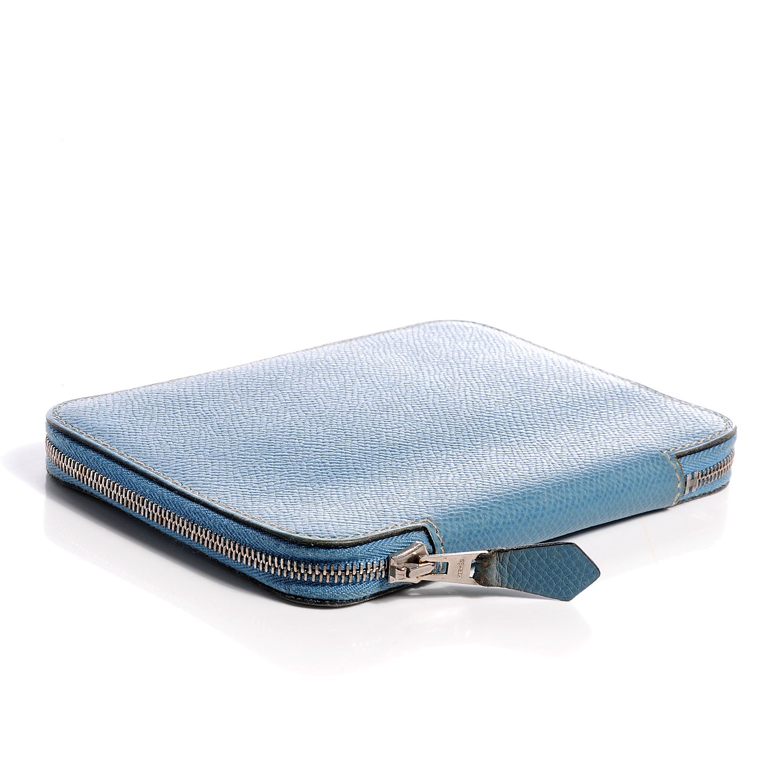 Hermes Epsom Globe Trotter Zip Agenda PM Cover Blue Jean 4 of 8