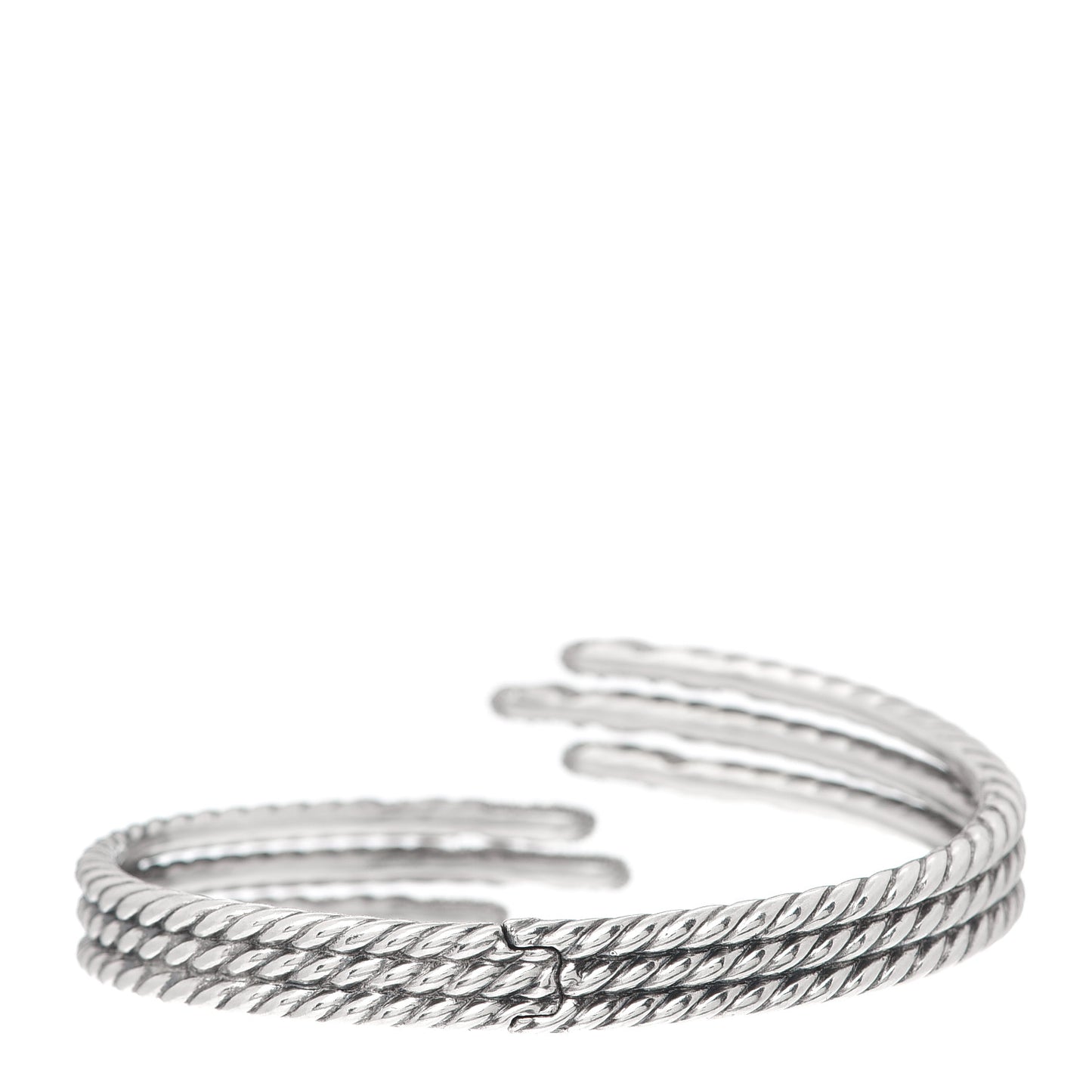 Sterling Silver Diamond 3-Row Open Willow Bracelet