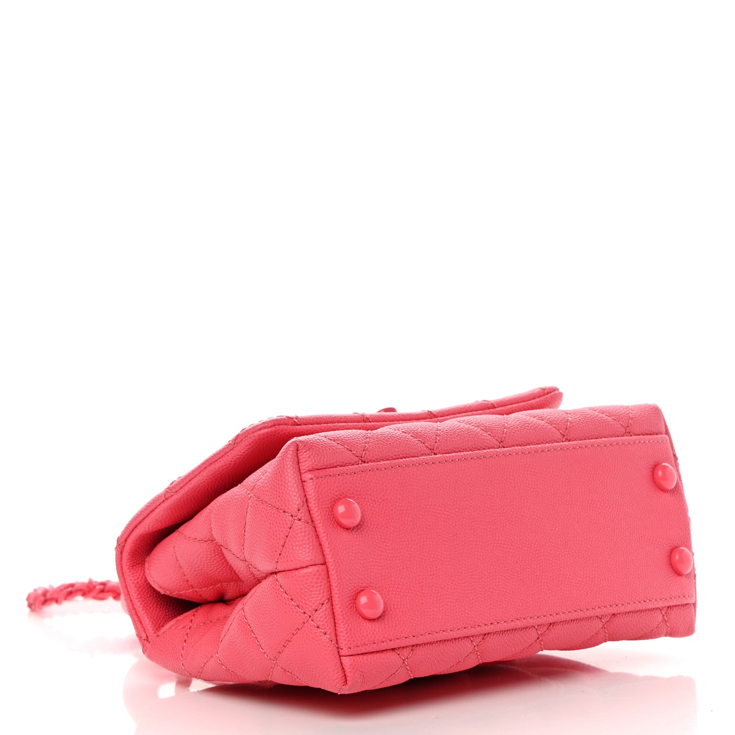Chanel Caviar Quilted Incognito Extra Mini Coco Handle Flap Pink 4 of 12
