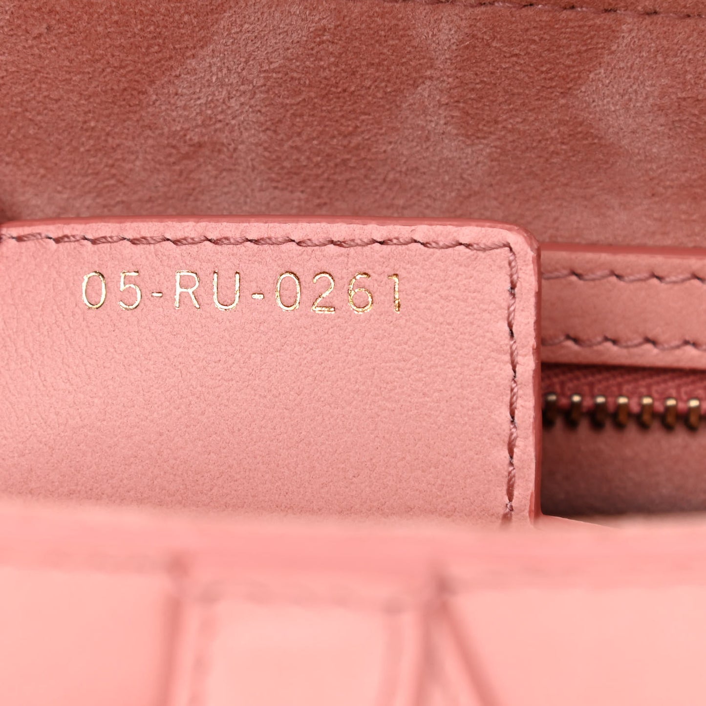 Gradient Calfskin Saddle Bag Pink