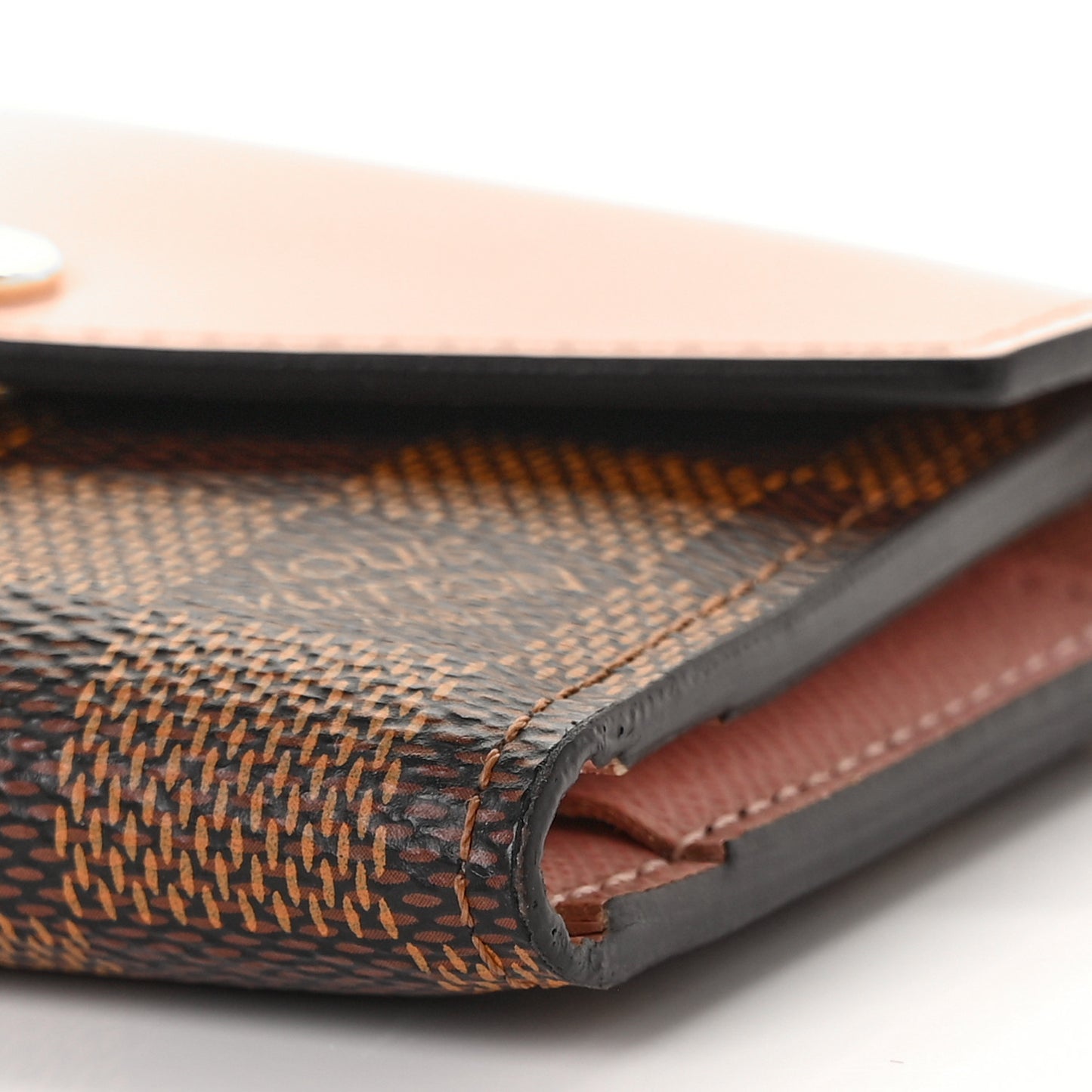 Damier Ebene Zoe Wallet Rose Ballerine
