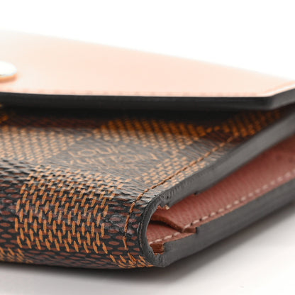 Louis Vuitton Damier Ebene Zoe Wallet Rose Ballerine 8 of 9