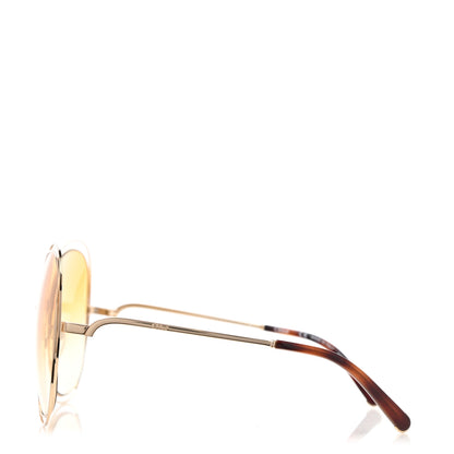 Chloe Oversized Round Sunglasses CE126S Tortoise Gold 2 of 7