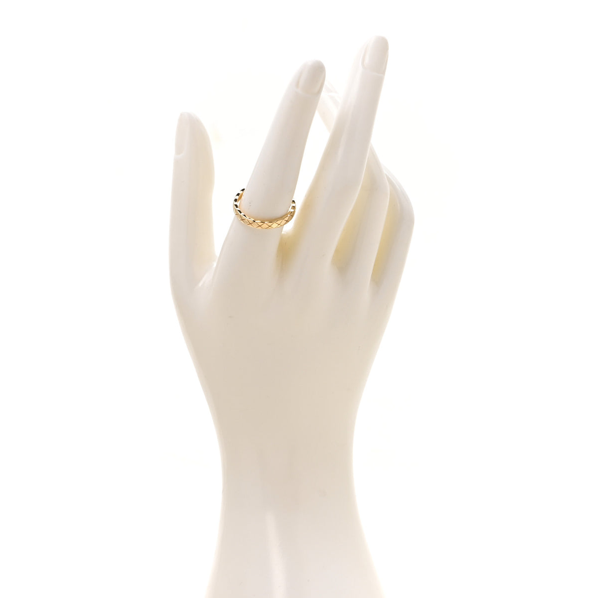 18K Yellow Gold Mini Coco Crush Ring 58 8.5
