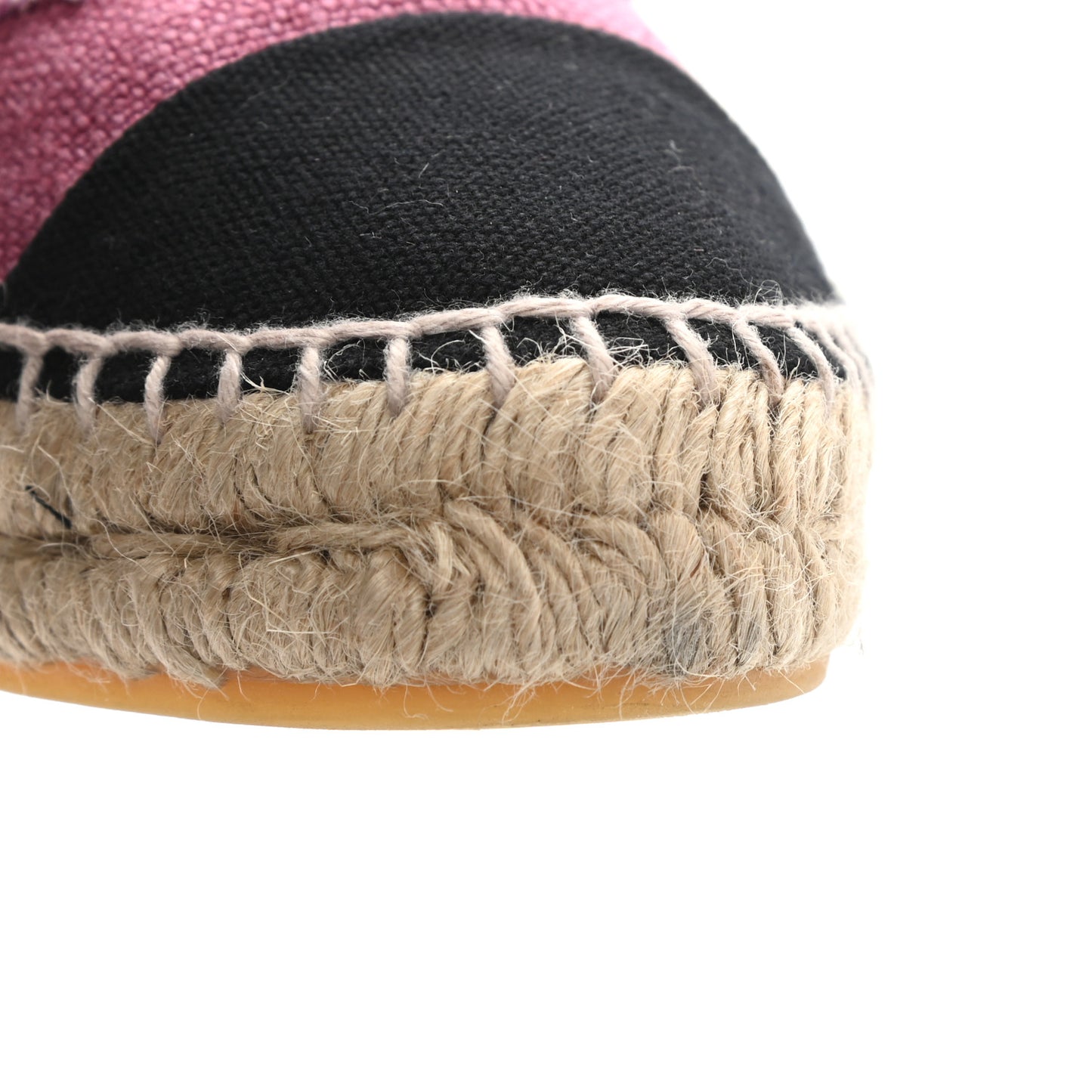 Linen CC Espadrilles 39 Pink Black