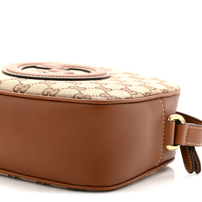 Gucci GG Supreme Calfskin Mini Blondie Bag Beige Ebony Sundial 10 of 11