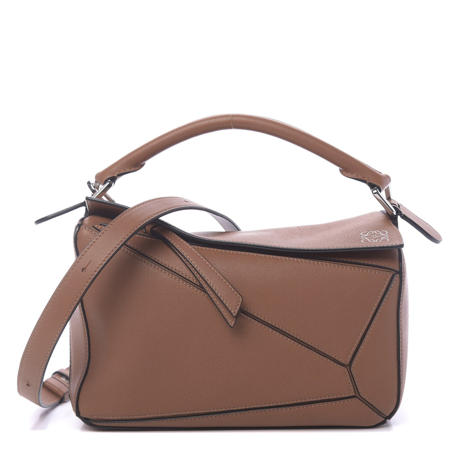 Calfskin Small Puzzle Bag Tan