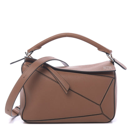Loewe Calfskin Small Puzzle Bag Tan 1 of 9