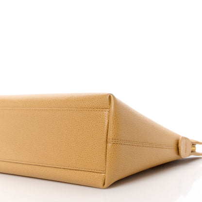 Chanel Caviar Shoulder Bag Beige 10 of 14
