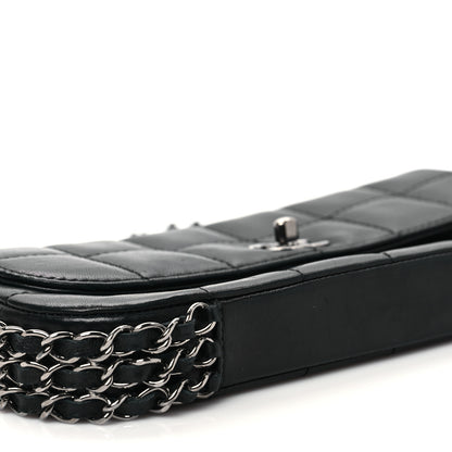Chanel Lambskin Chocolate Bar Quilted Lambskin 3 Chain Flap Black 7 of 9