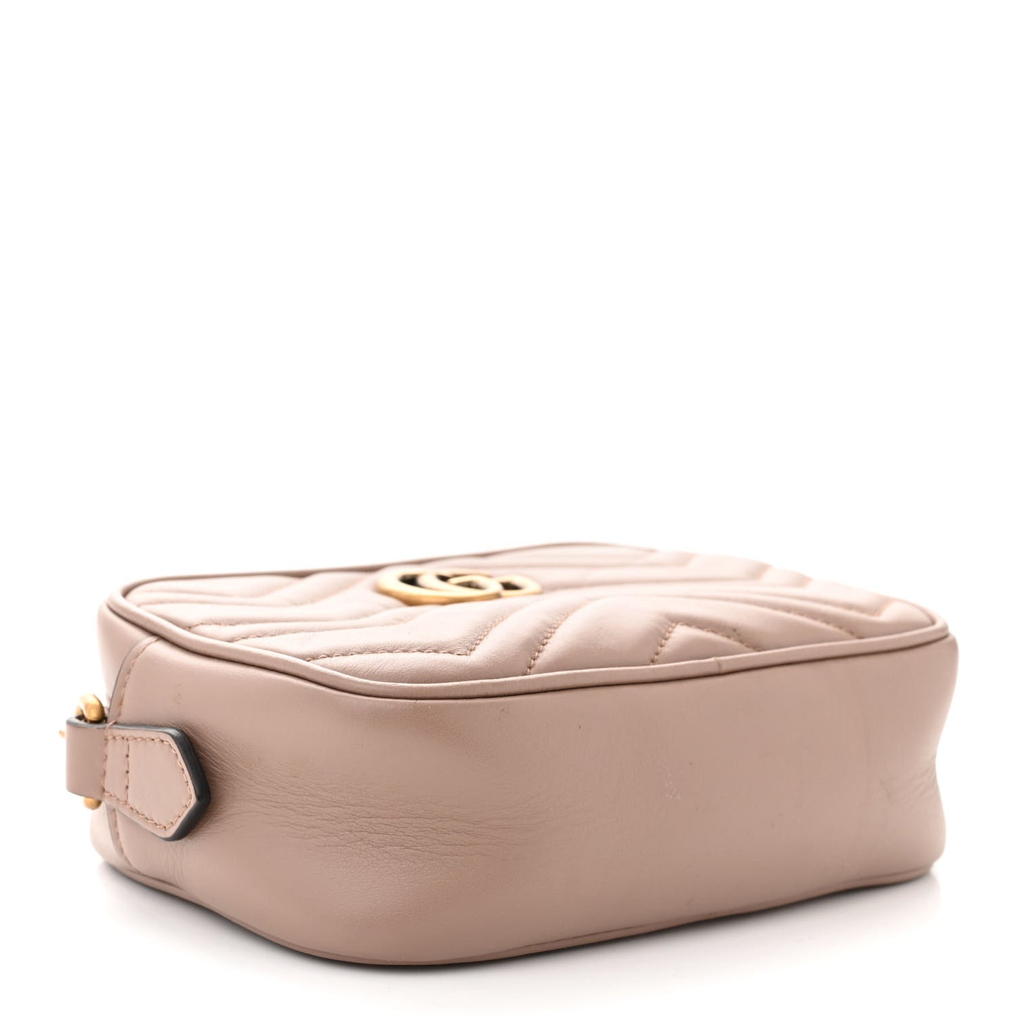 Calfskin Matelasse Mini GG Marmont Chain Shoulder Bag Porcelain Rose