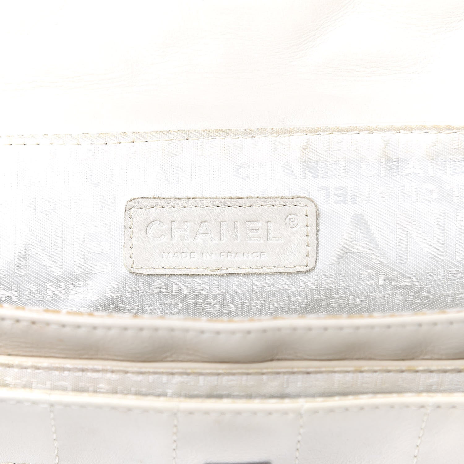 Chanel Lambskin Quilted Accordion Mademoiselle Flap White 6 of 17