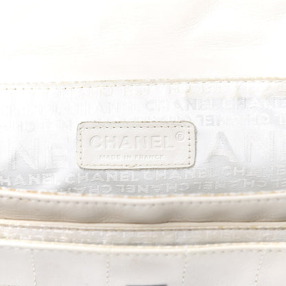 Chanel Lambskin Quilted Accordion Mademoiselle Flap White 6 of 17