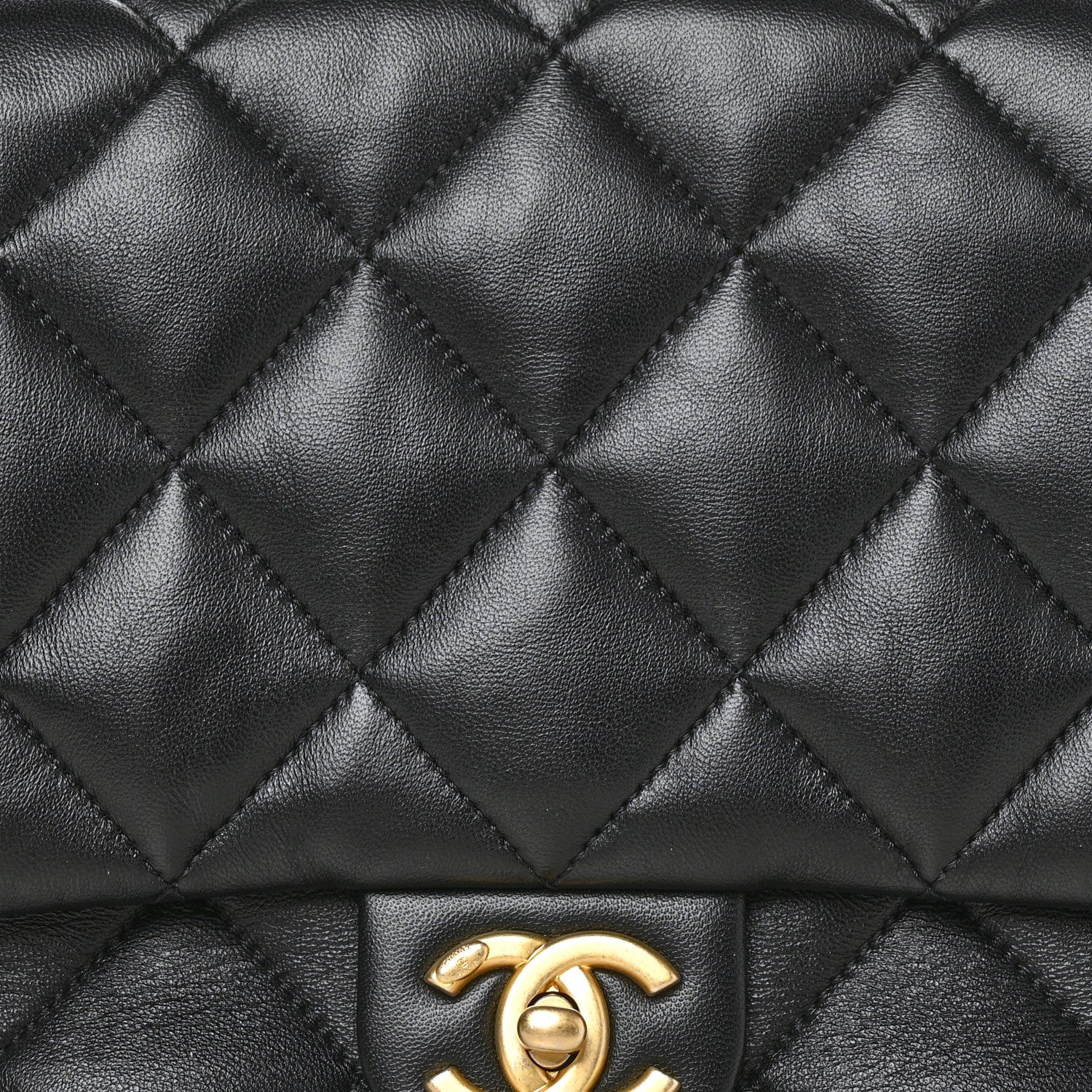 Chanel Lambskin Quilted Large CC Funky Town Flap Black 8 of 10