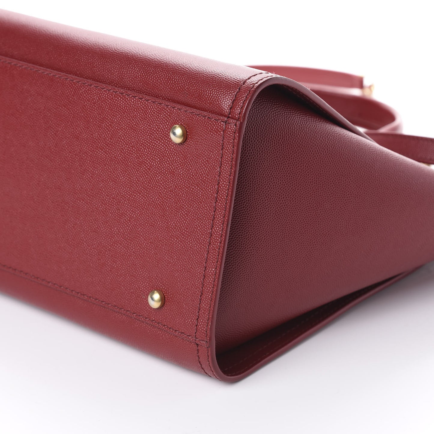 Caviar Small Studded Deauville Tote Red
