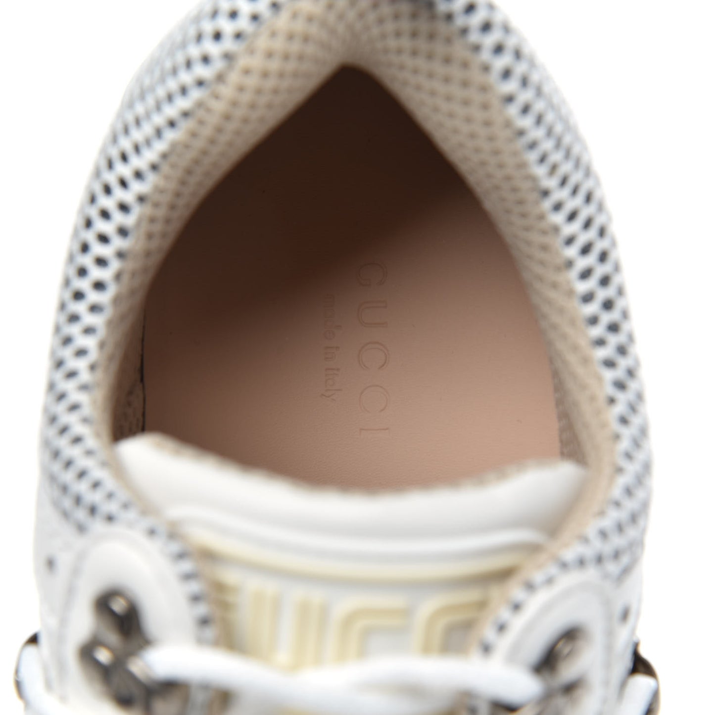 X SEGA Mesh Calfskin Suede Womens Flashtrek Sneakers 37 Great White