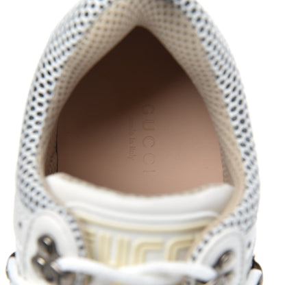 Gucci X SEGA Mesh Calfskin Suede Womens Flashtrek Sneakers 37 Great White 7 of 8
