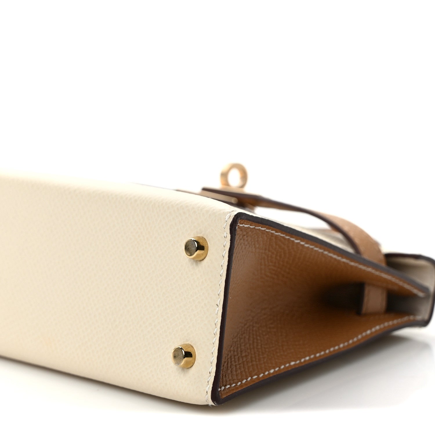 Hermes Epsom Horseshoe Mini Kelly Sellier 20 Craie Biscuit 9 of 10