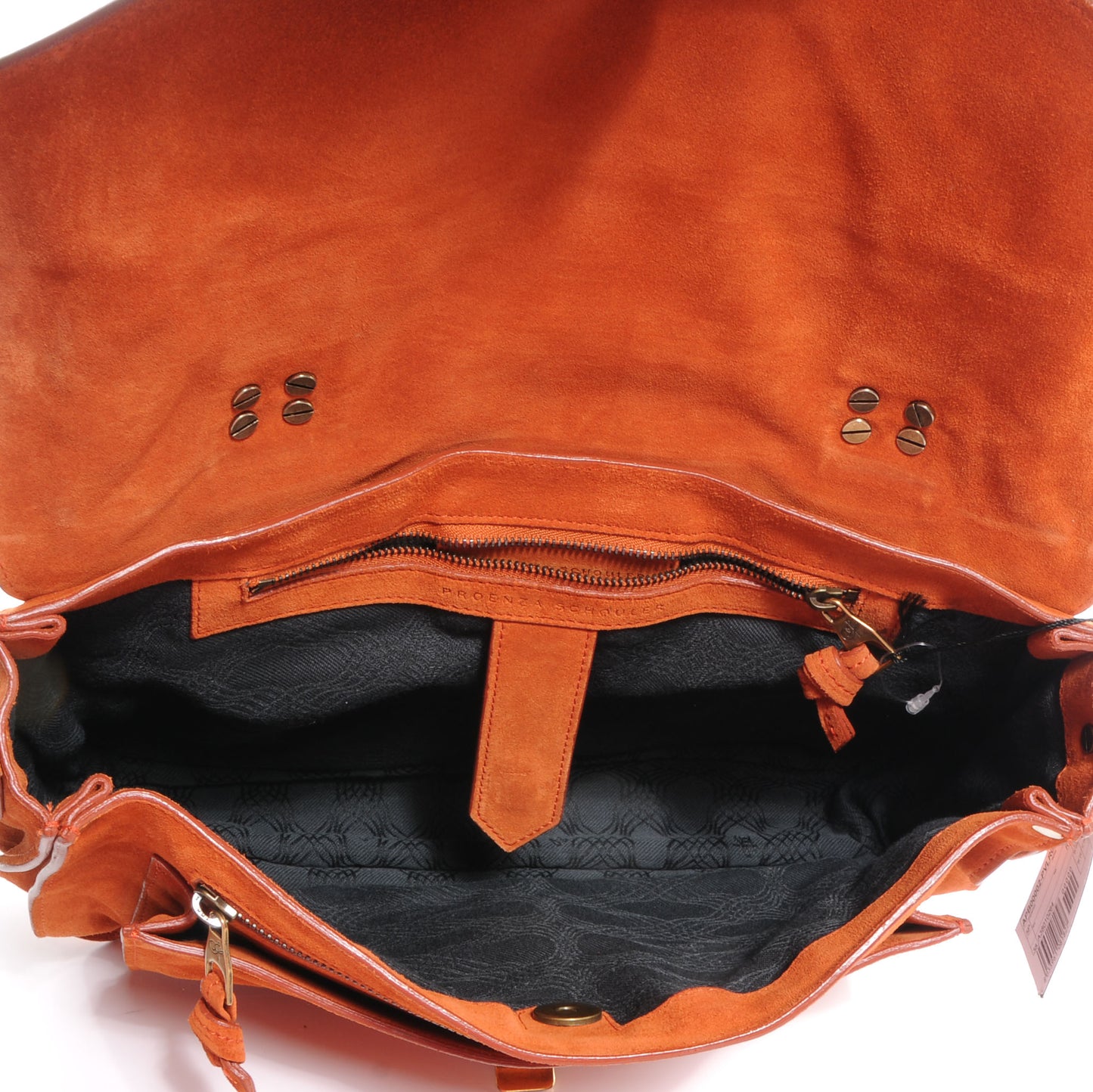 Suede PS1 Medium Satchel Red Clay