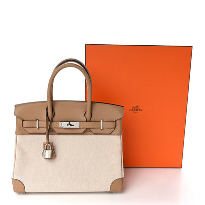 Hermes Toile Swift Birkin 30 Chai 10 of 10