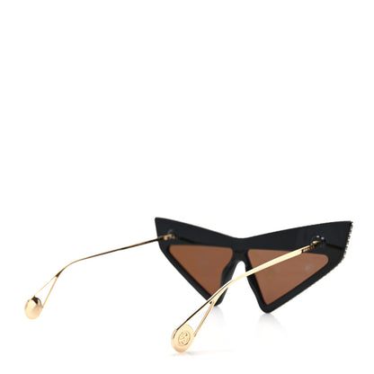 Gucci Acetate Crystal Geometric Sunglasses GG0430S Black 4 of 6