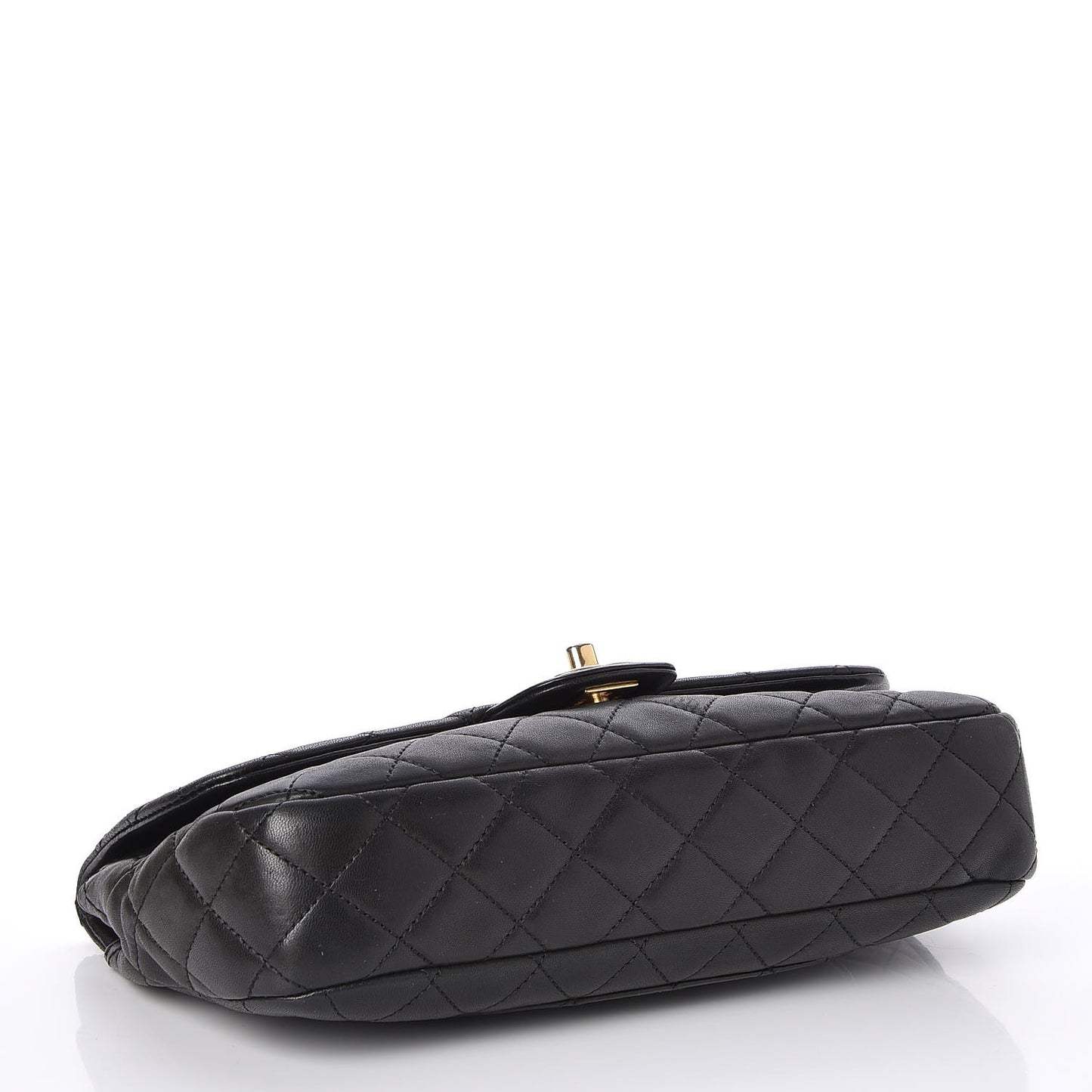 Lambskin Quilted Medium Cruise Charm Single Flap Black
