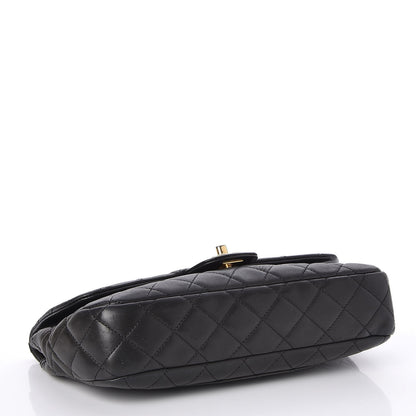Chanel Lambskin Quilted Medium Cruise Charm Single Flap Black 4 of 7