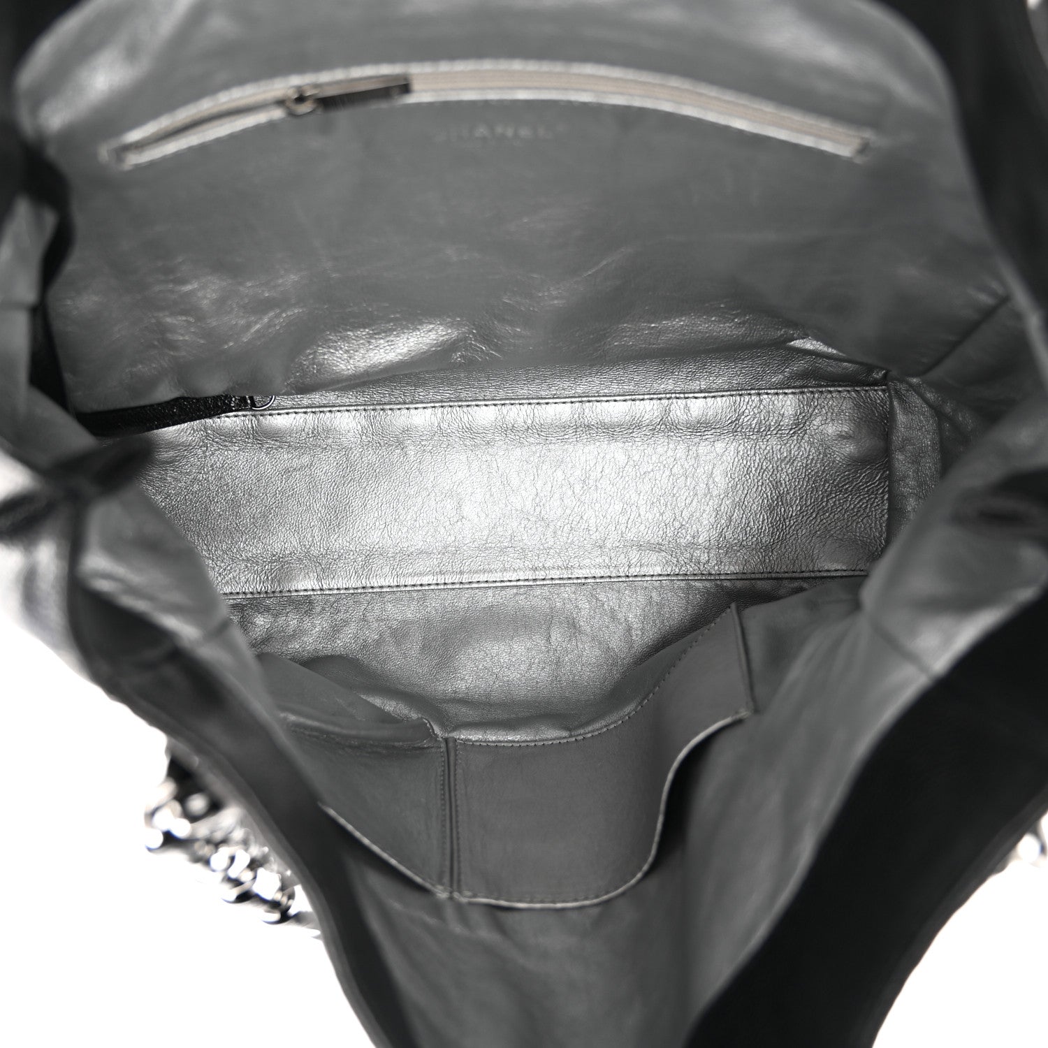 Chanel Glazed Calfskin Modern Chain Tote Black 5 of 10