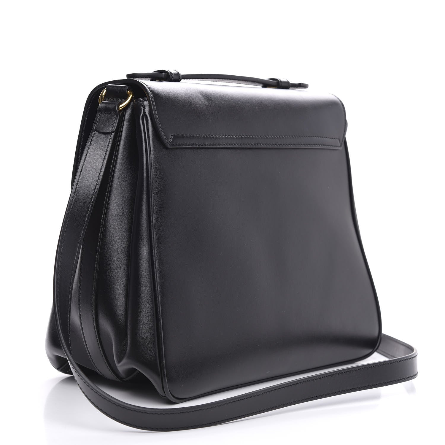 Gucci Pienza Calfskin Side Messenger Bag Black 3 of 11