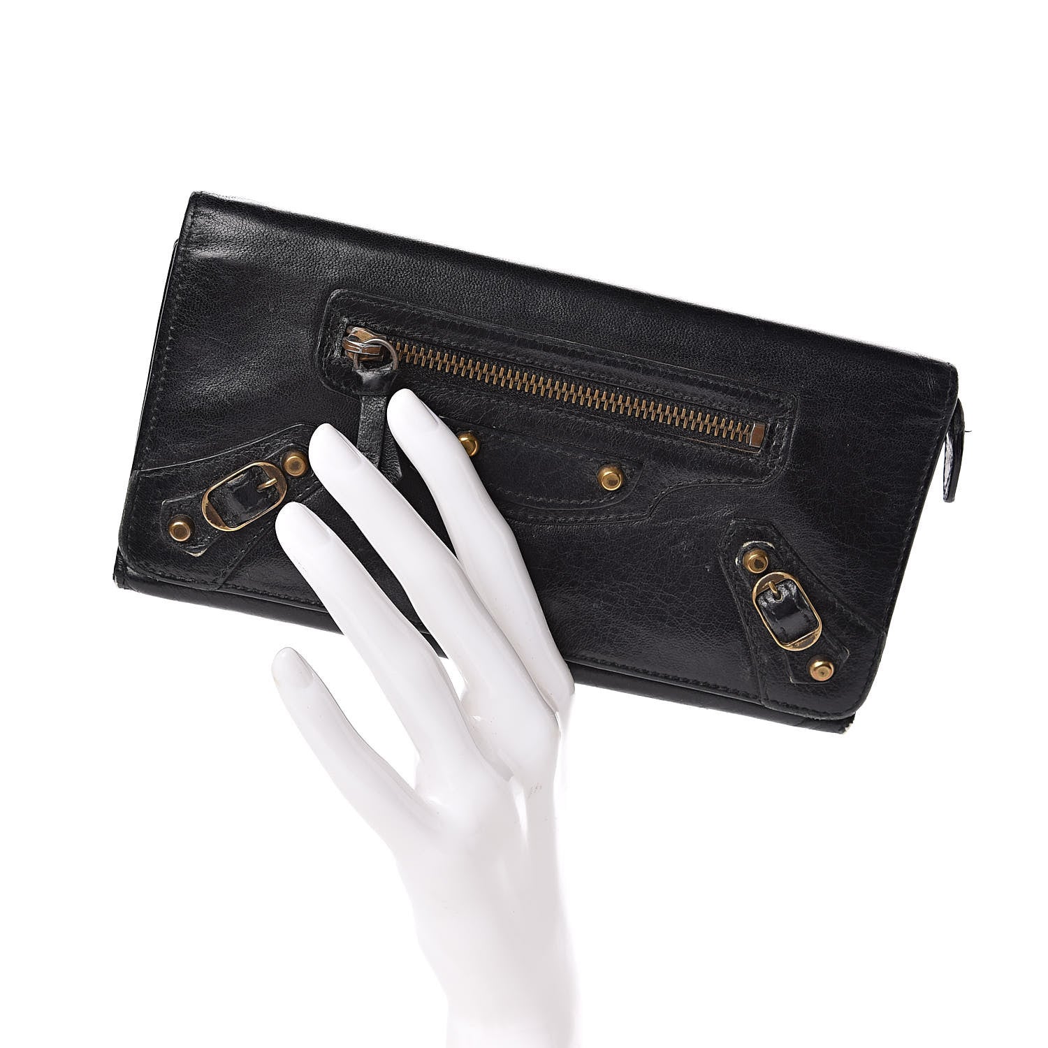 Balenciaga Chevre Classic Hardware Classic Hardware Money Wallet Black 2 of 10